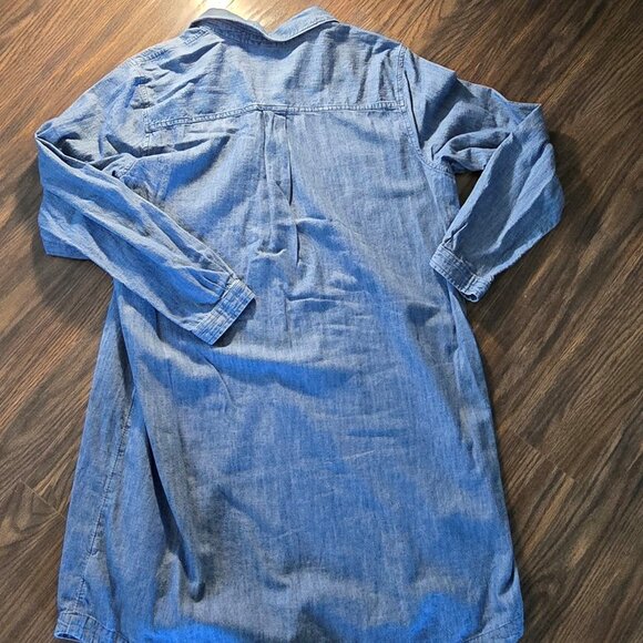 OLD NAVY 100% Cotton Blue Chambray Shirt Dress NWOT/SIZE XL - Picture 8 of 8